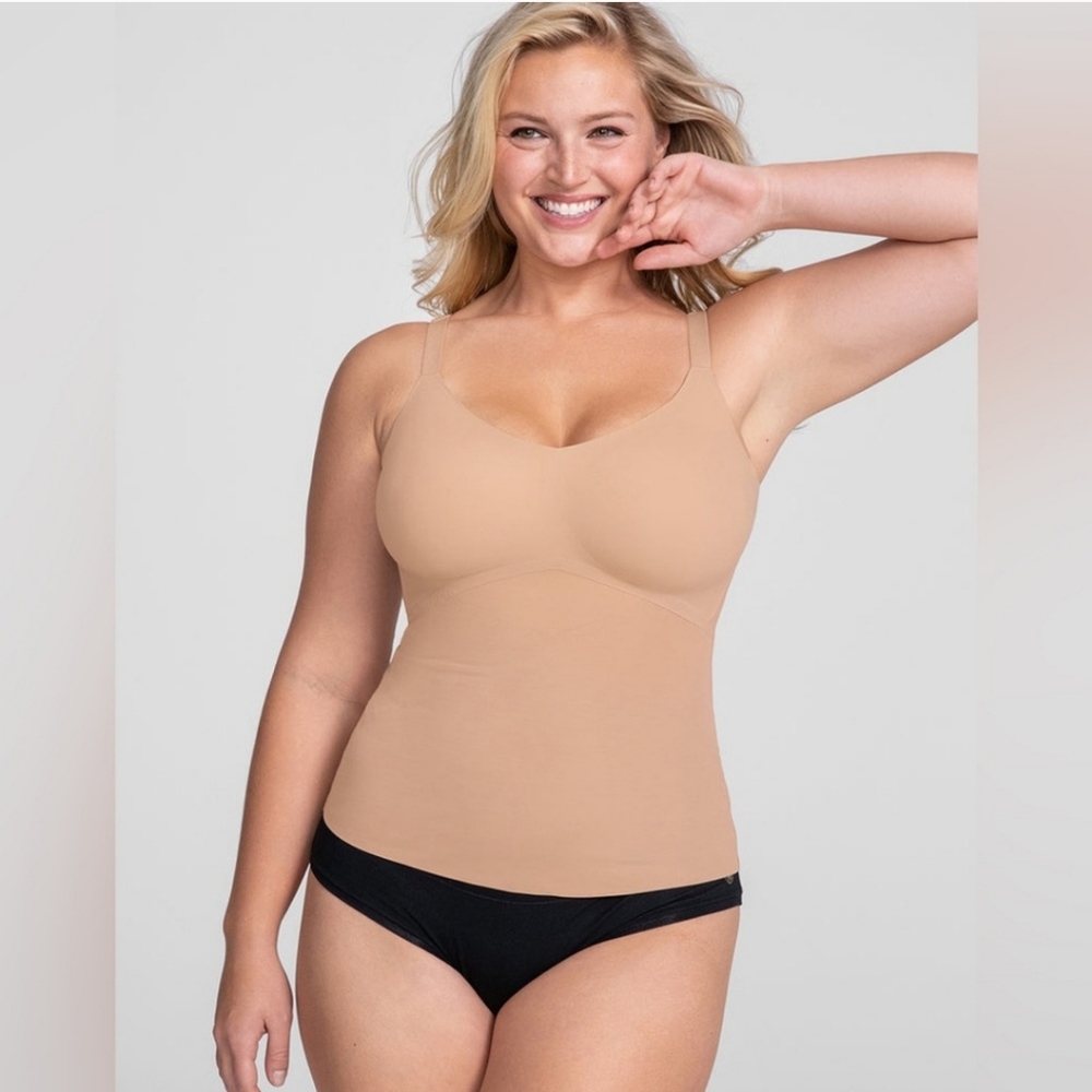 Honeylove sand nude LiftWear shapewear cami Women’s size L NWT